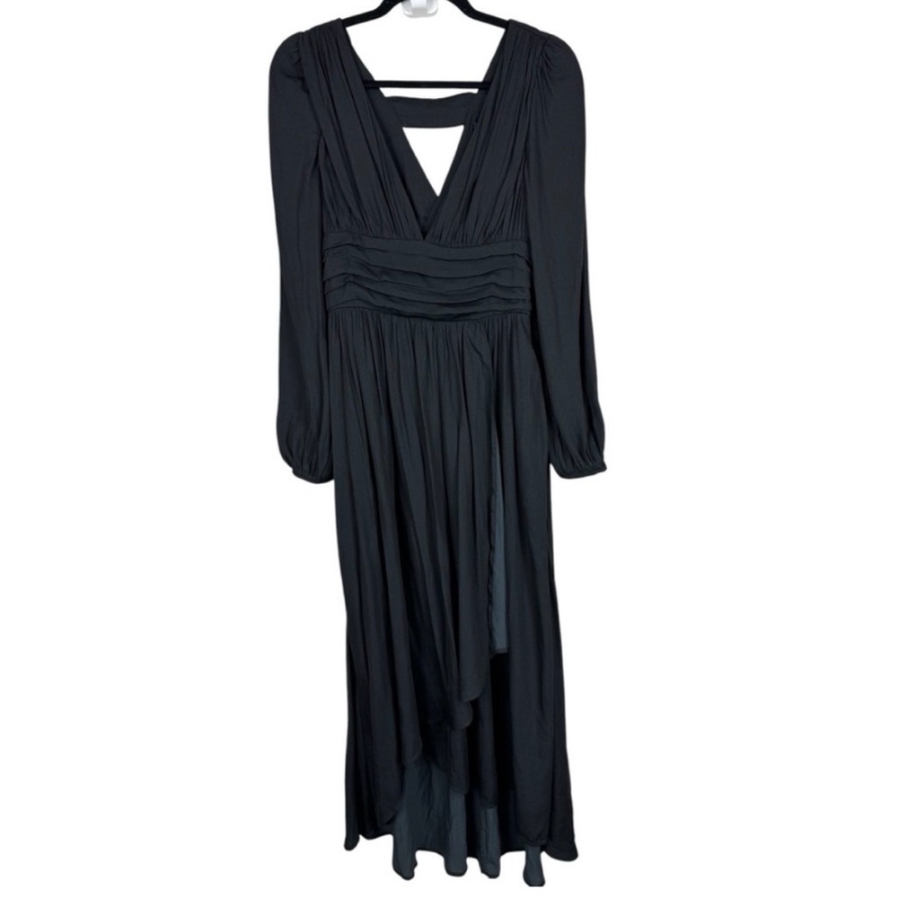 Anthropologie Gwendolyn V Neck Long Sleeve Midi Dress Size 6 - Picture 3 of 6